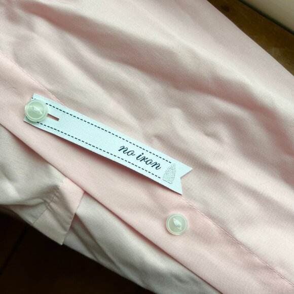NWT - IZOD Pink and White Dress Shirt - Picture 5 of 5